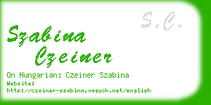 szabina czeiner business card